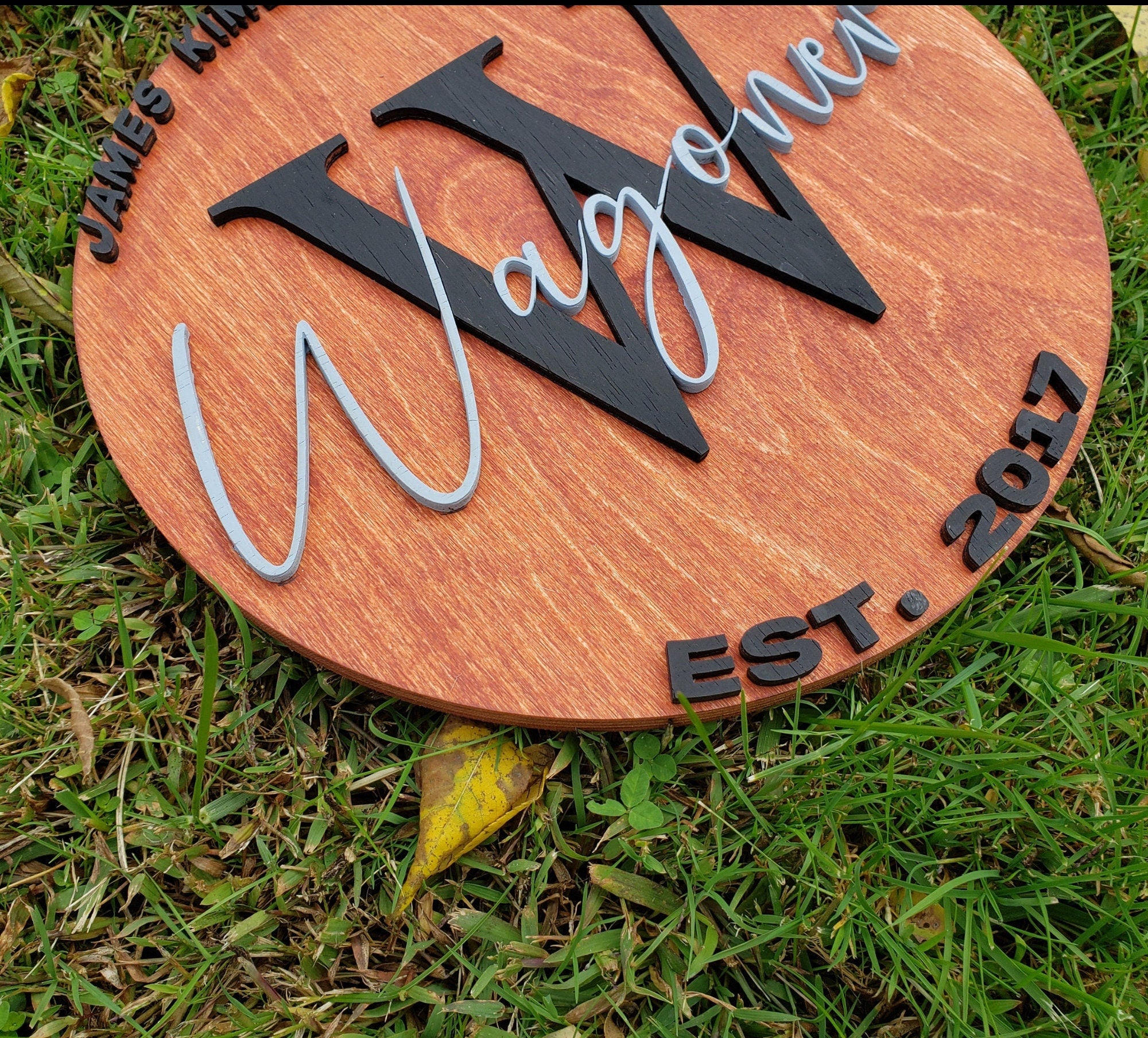 Personalized Family Established Sign, Last Name Sign For Wall, Wooden Name Sign, Last Name Decor, Family Last Name Sign, Custom Wedding Sign