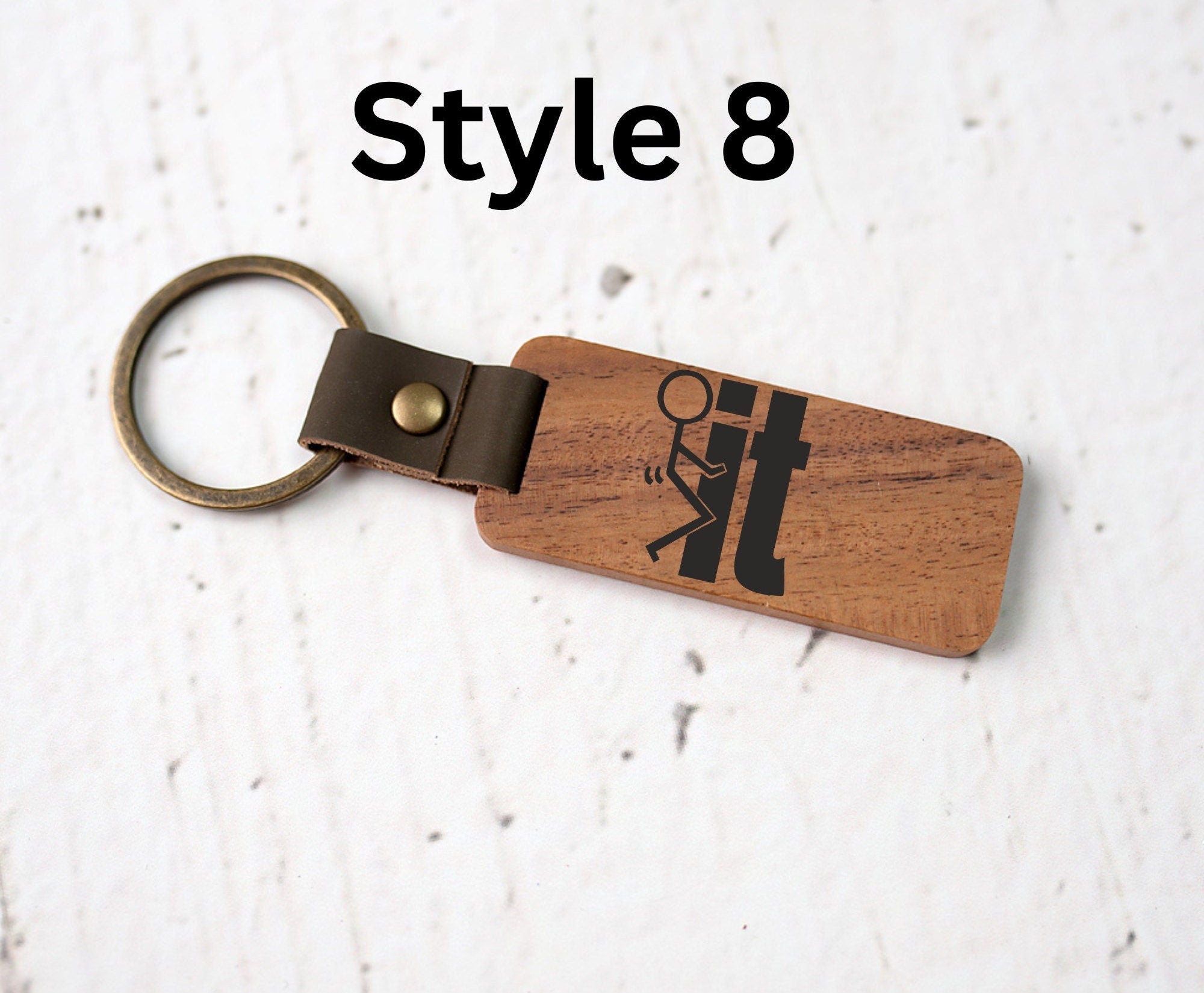 Funny Engraved Wooden Keychains, One Piece Car Keychains, Keychain For Men and Women, Father in Law Gift, Custom Wooden Keychains