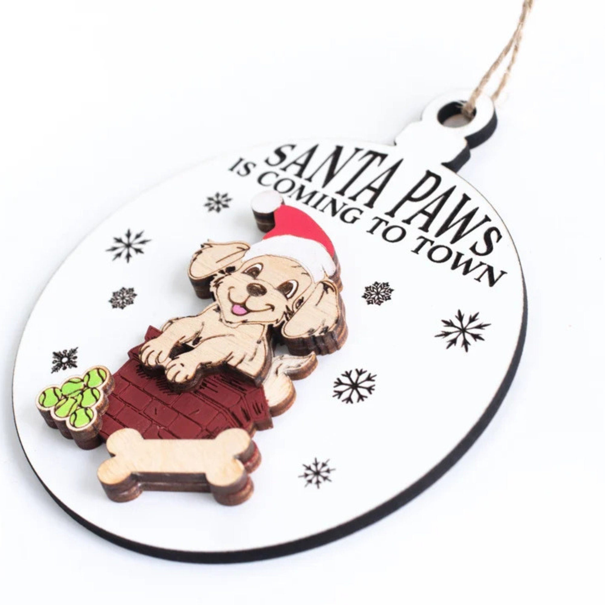 3D Funny Wooden Dog Meme Christmas Ornaments, Handmade Christmas Tree Dog Ornaments, Funny Unique Ornaments