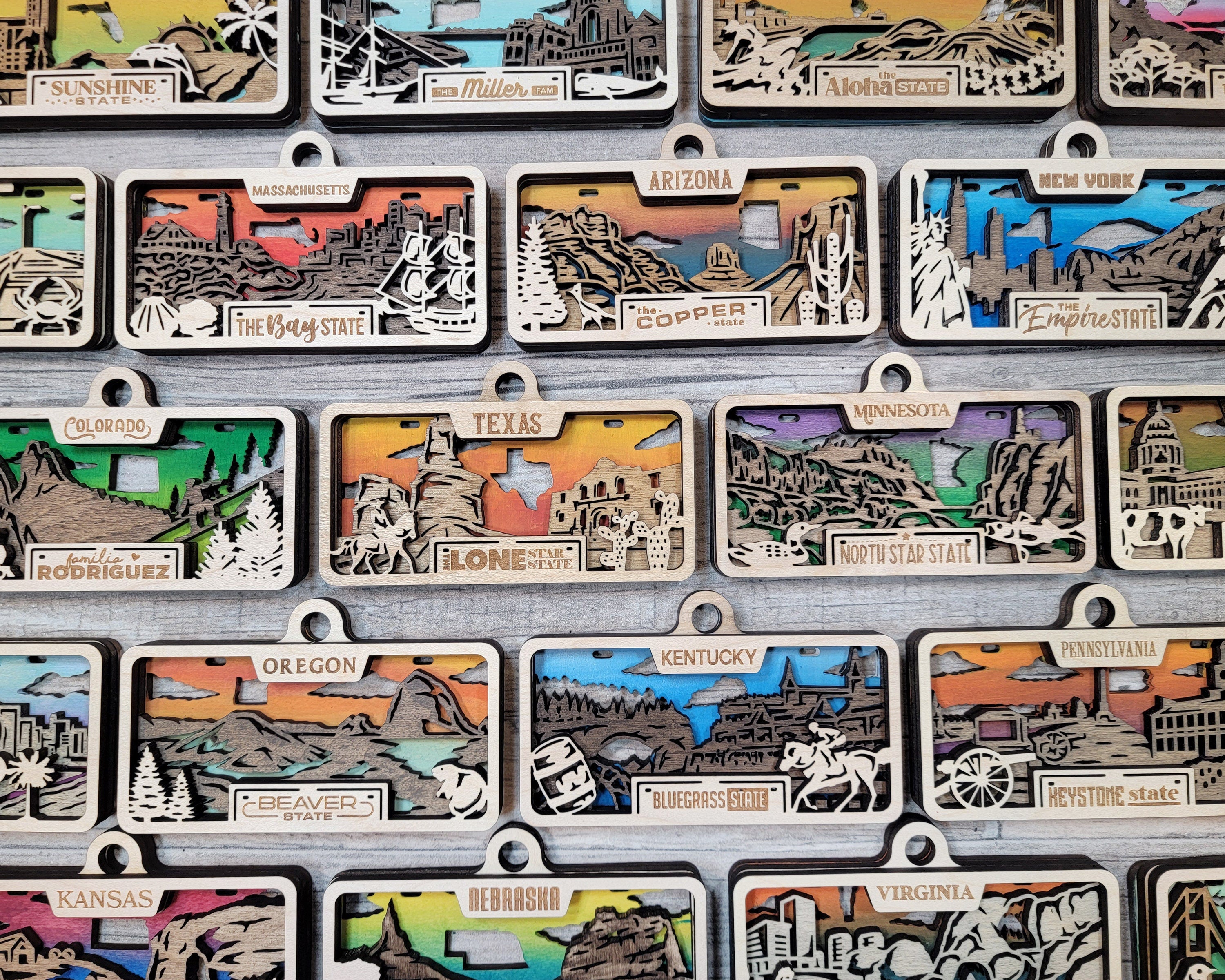 Display Your Pride With Our Personalized State License Frame Wall Hanging for Your Home Customized Wall Decoration/Gift, Handmade Home Decor