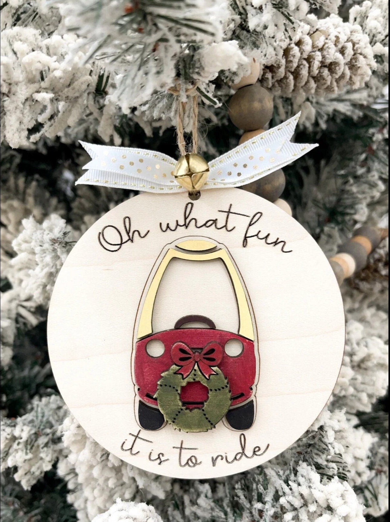 Funny Wooden Handmade Christmas Tree Ornaments, Family Retro Christmas Ornaments, Christmas Decorations