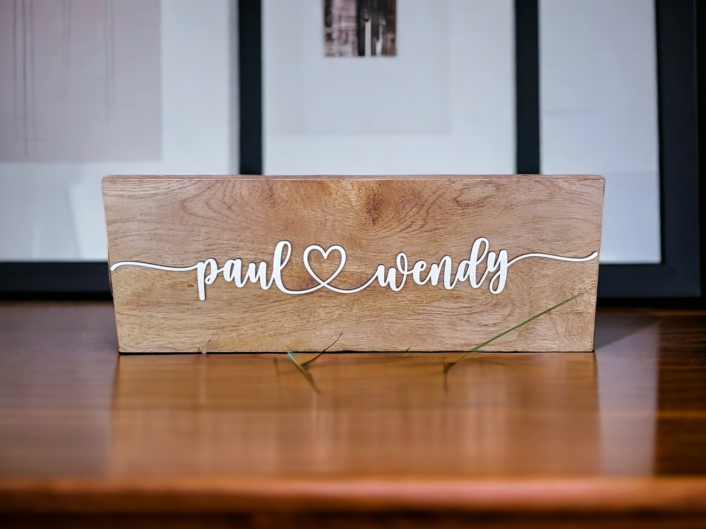 Personalized Couple Names w/Heart Valentine's Day Gift, Rustic Personalized Sign, Rustic Wood Personalized Sign, Home Decor, Custom Wedding