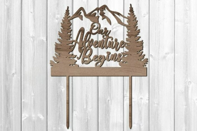 Custom Made Wedding cake Topper, Personalized Rustic Cake Topper with Date for Bridal Shower or Anniversary, Country Weddings Bridal Showers