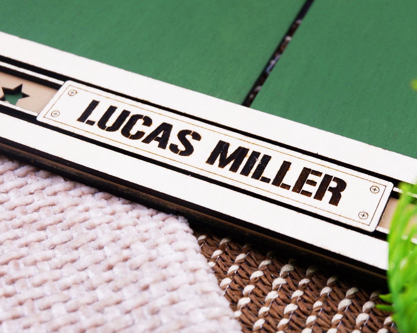 Personalized Military Photo Frame – Veteran & Armed Forces Custom Name Picture Frame | Laser Engraved Wood