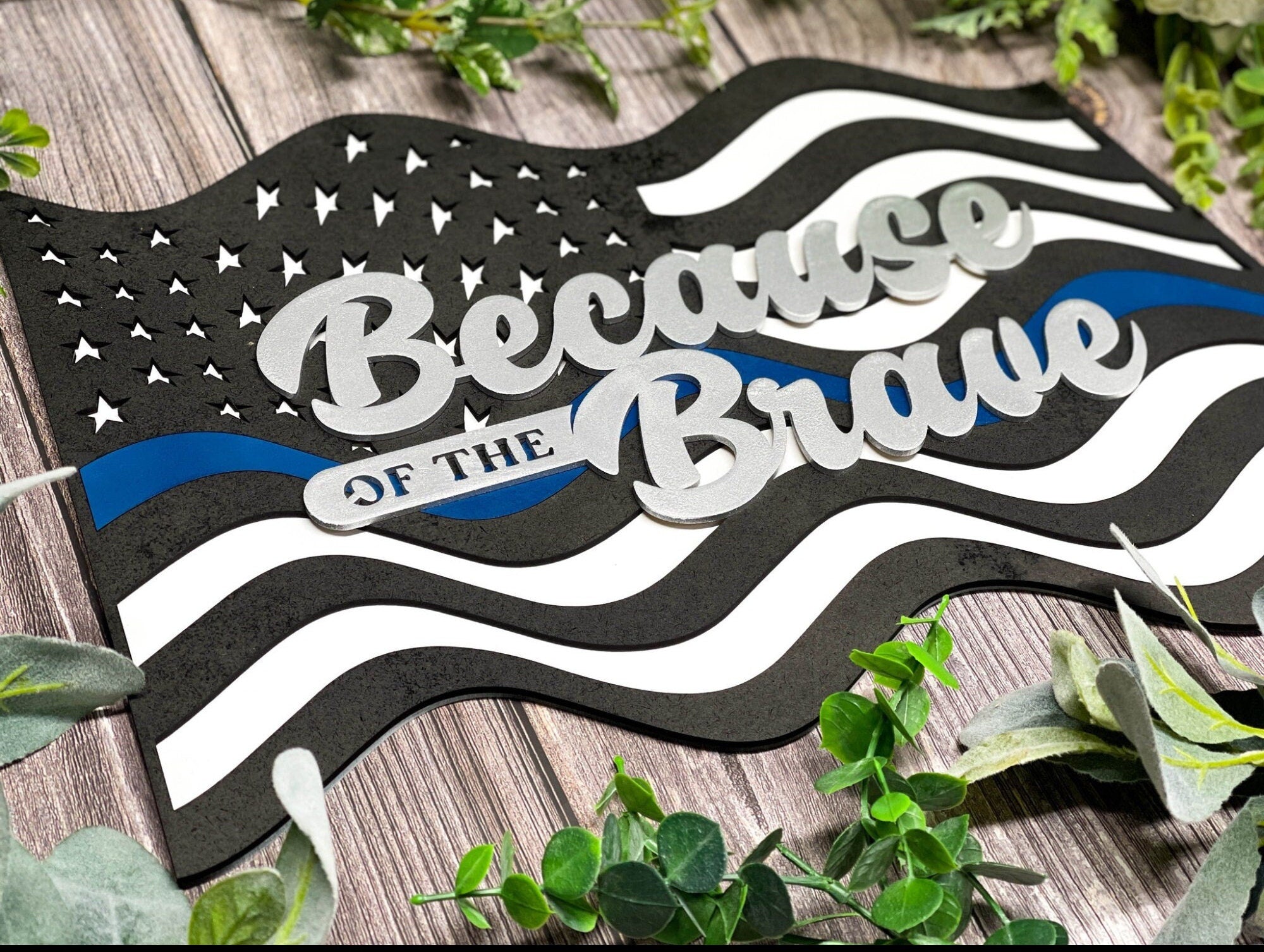 9 Variations of our Laser Engraved Patriotic Door Hanger, Door Sign for the 4th of July featuring Red White and Blue Holiday Signage