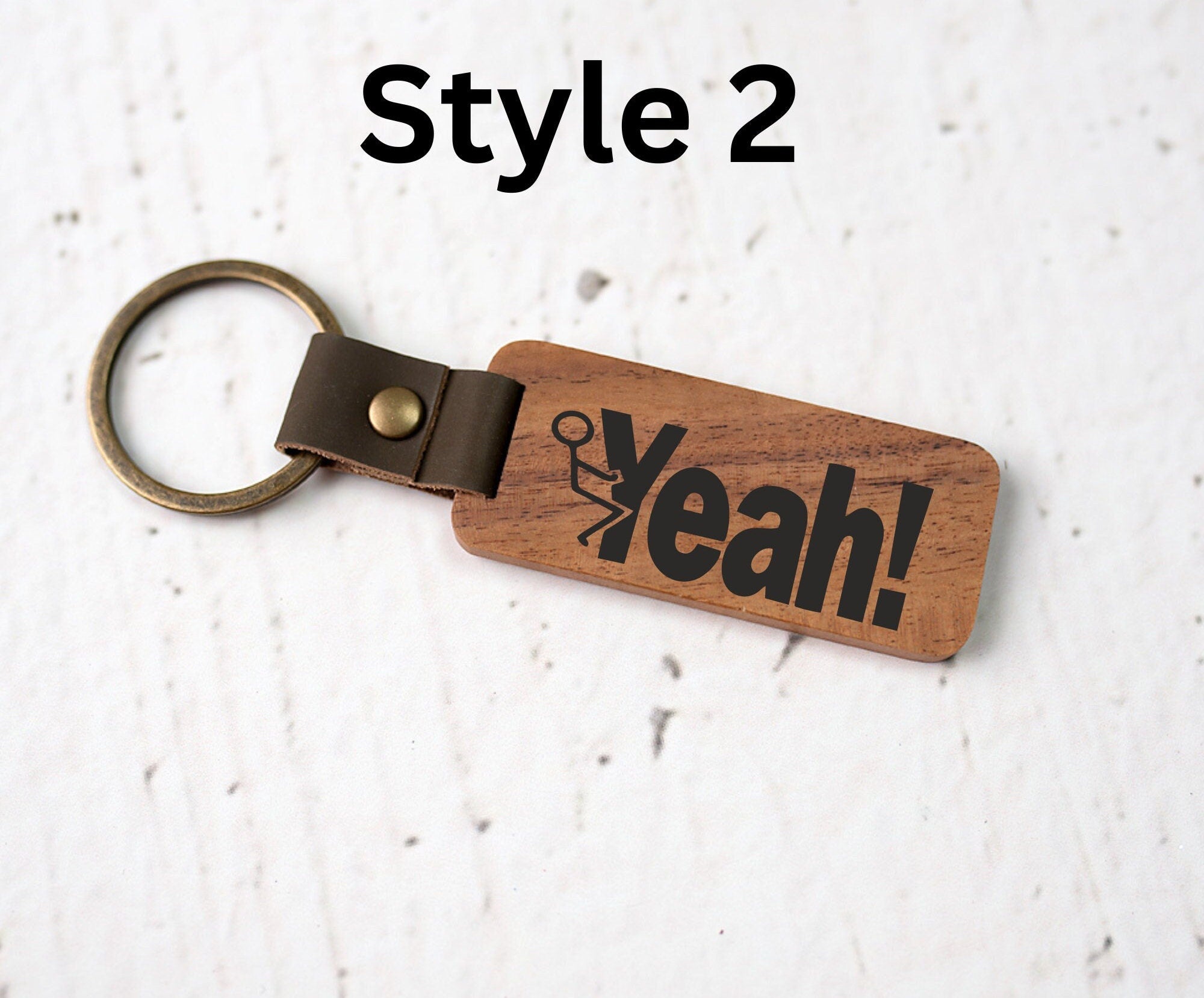 Funny Engraved Wooden Keychains, One Piece Car Keychains, Keychain For Men and Women, Father in Law Gift, Custom Wooden Keychains
