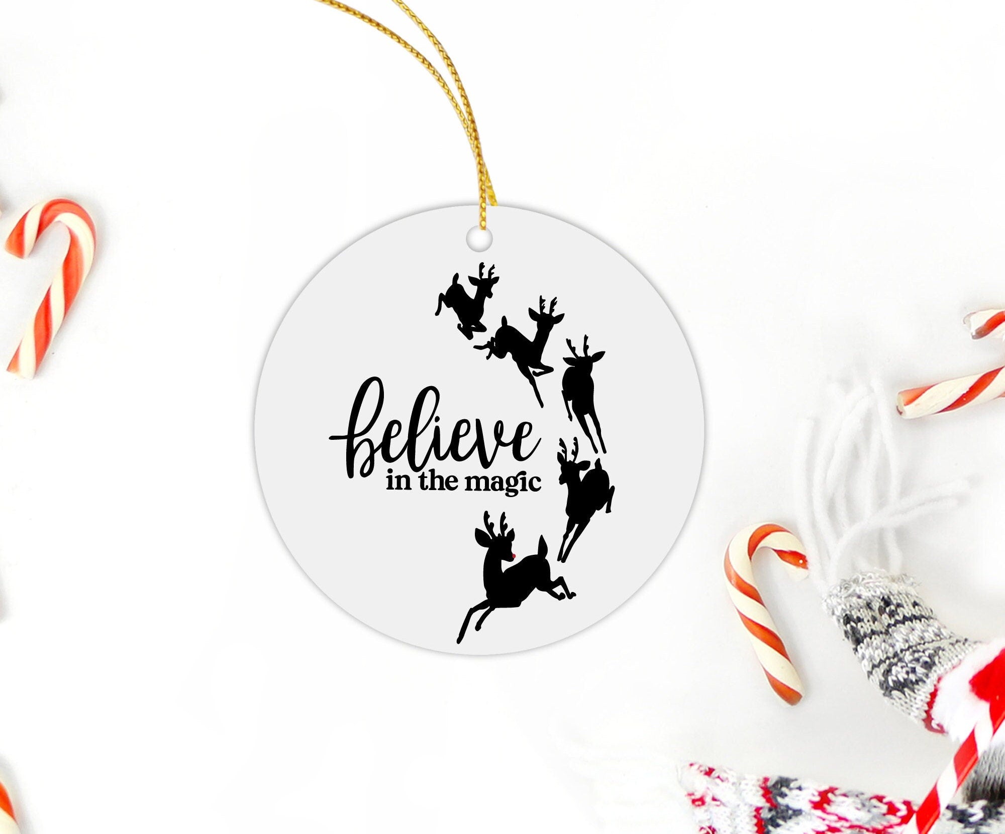 Laser Engraved Ceramic Christmas Ornament, New Home Ornament, Family Ornament, Couples Ornament,