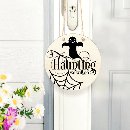 Custom Made Halloween Decor Front Door Sign, Halloween Decorations, Halloween Outdoor Decor, Halloween Wreath, Halloween Wall Art