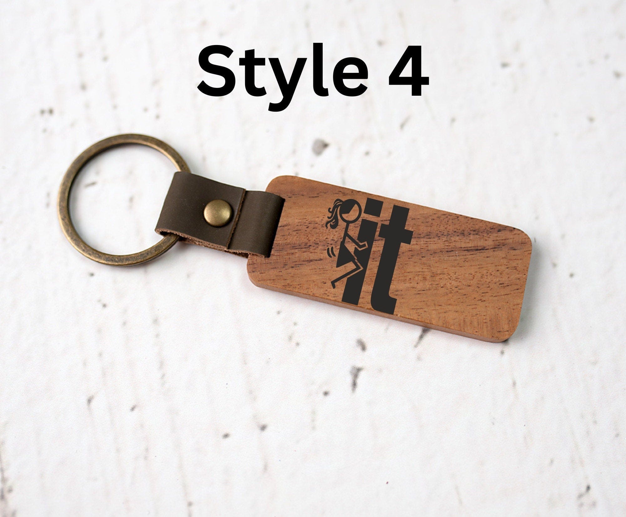 Funny Engraved Wooden Keychains, One Piece Car Keychains, Keychain For Men and Women, Father in Law Gift, Custom Wooden Keychains