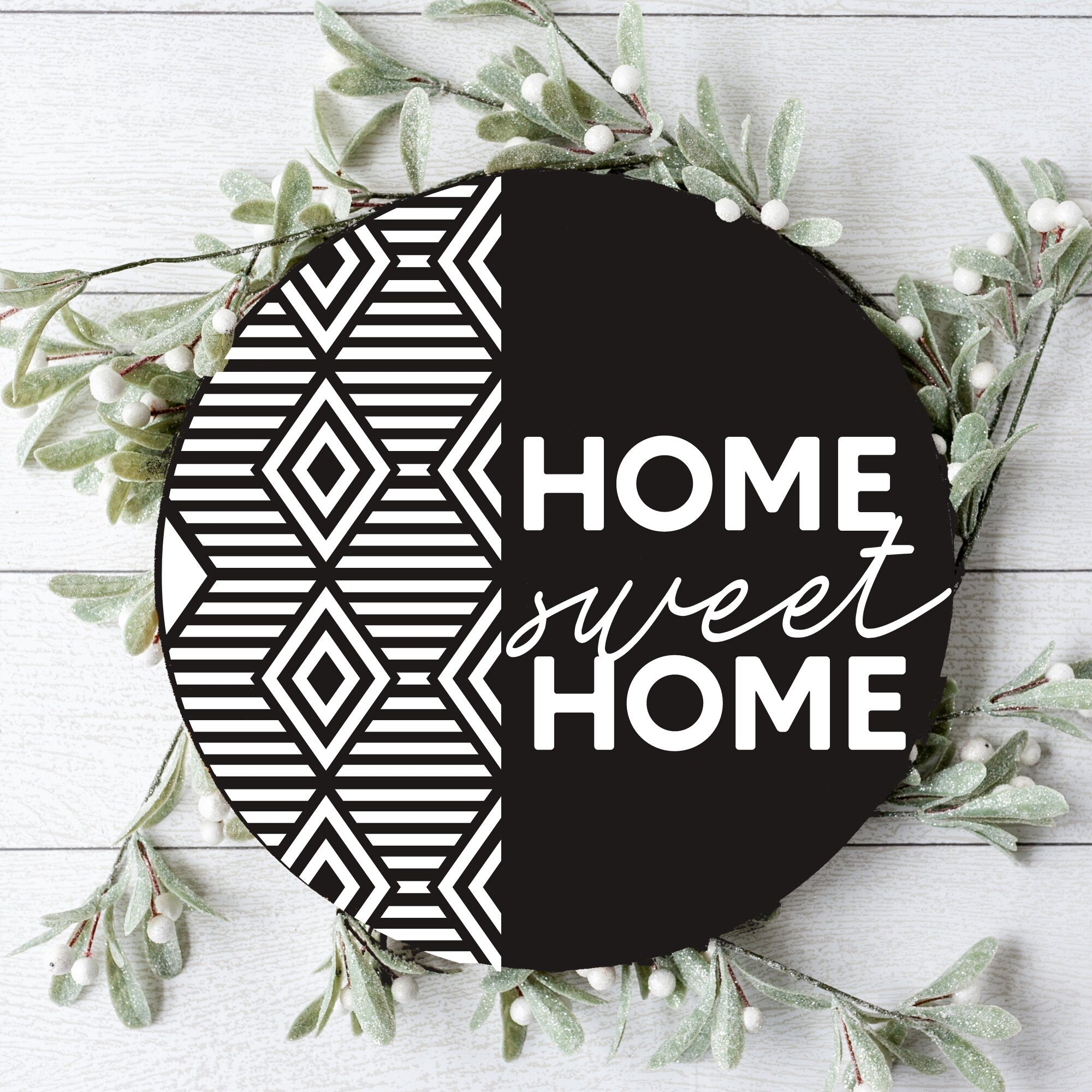 Boho Home Sweet Home Front Door Decor, Welcome To Our Home Door Hanger, Handmade Home Decor, Housewarming Gift, Custom Door Sign