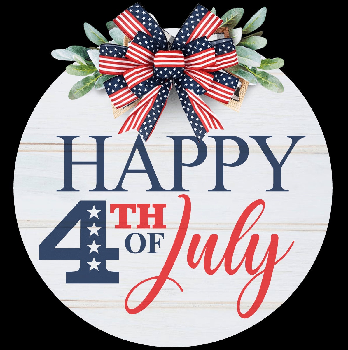 Custom Made 4th of July Wooden Sign, Front Porch Decor, Holiday Sign, Holiday Decor, Door Hanger, Patriotic, Red White and Blue, Front Door