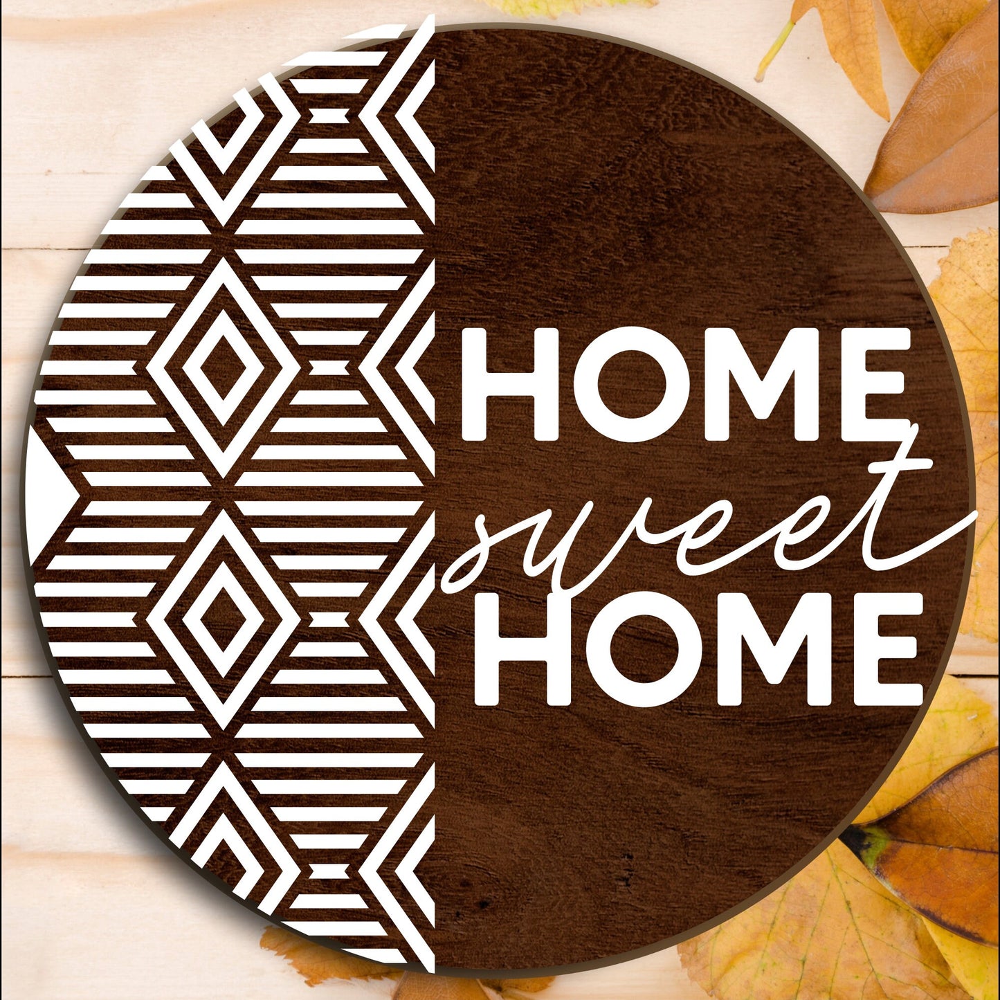 Boho Home Sweet Home Front Door Decor, Welcome To Our Home Door Hanger, Handmade Home Decor, Housewarming Gift, Custom Door Sign