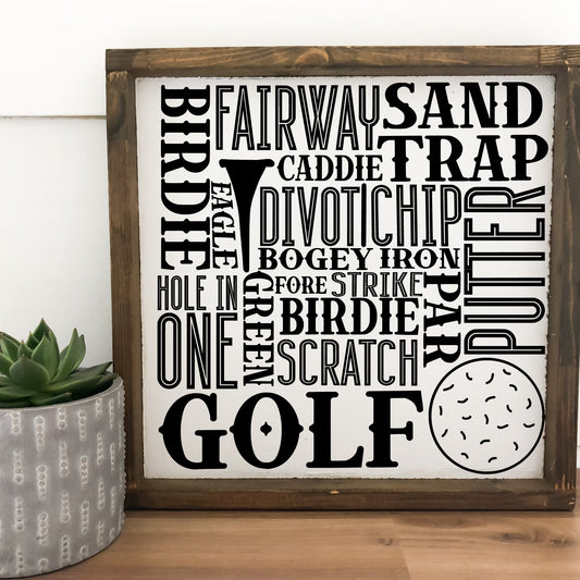 Golf Sign Gifts for Men, Golf Gifts for Women, Father In Law Gift, Step Dad Gift, Personalized Golf Sign