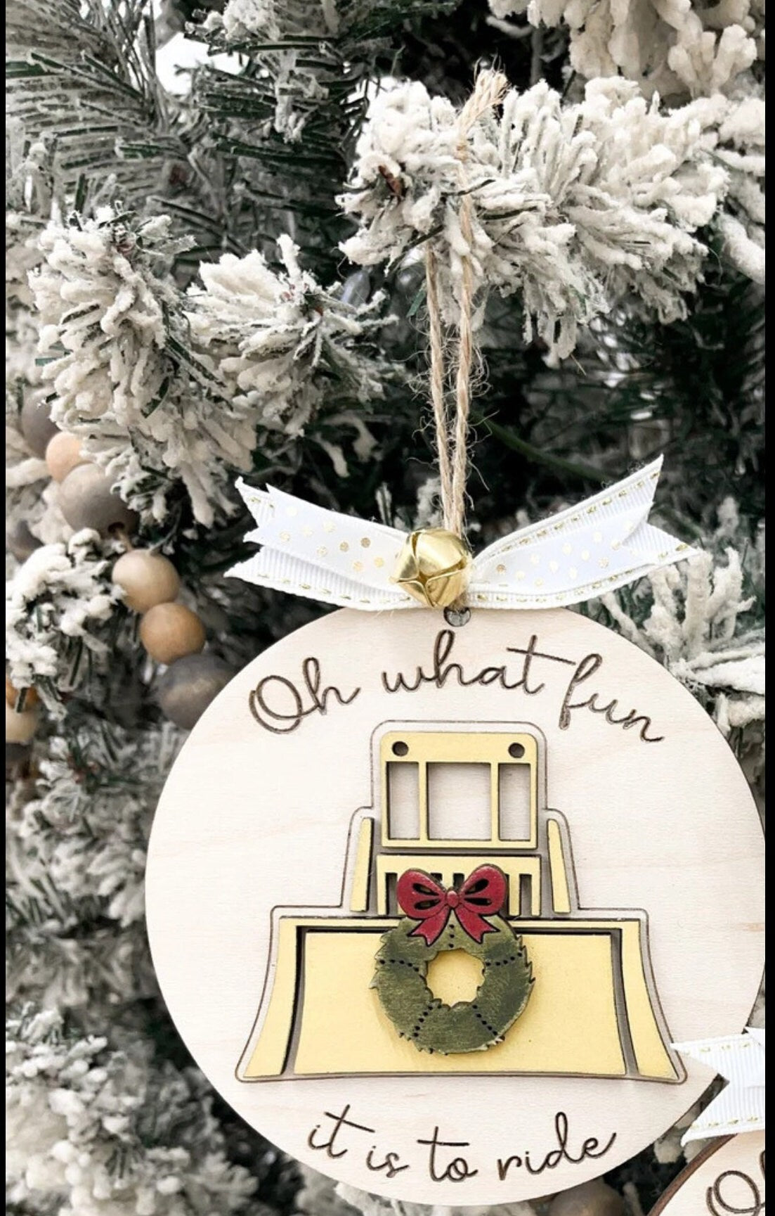 Funny Wooden Handmade Christmas Tree Ornaments, Family Retro Christmas Ornaments, Christmas Decorations