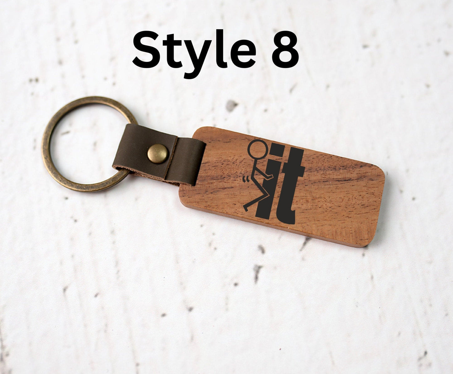 Funny Engraved Wooden Keychains, One Piece Car Keychains, Keychain For Men and Women, Father in Law Gift, Custom Wooden Keychains