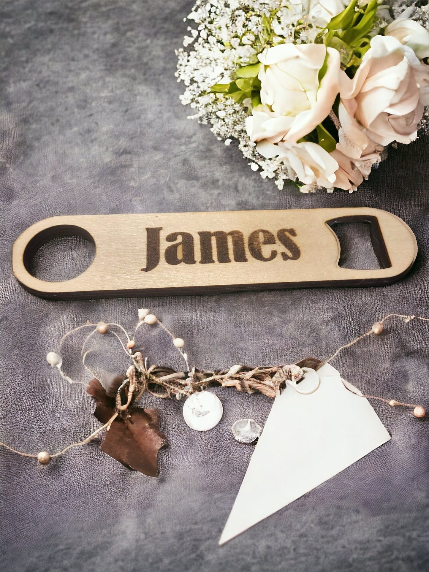 Custom Groomsmen Gift, Laser Engraved Personalized Bottle Opener, Groomsmen Proposal Best Man Gift, Custom Wood Bottle Opener, Fathers Day