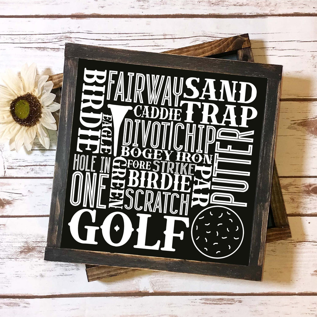 Golf Sign Gifts for Men, Golf Gifts for Women, Father In Law Gift, Step Dad Gift, Personalized Golf Sign