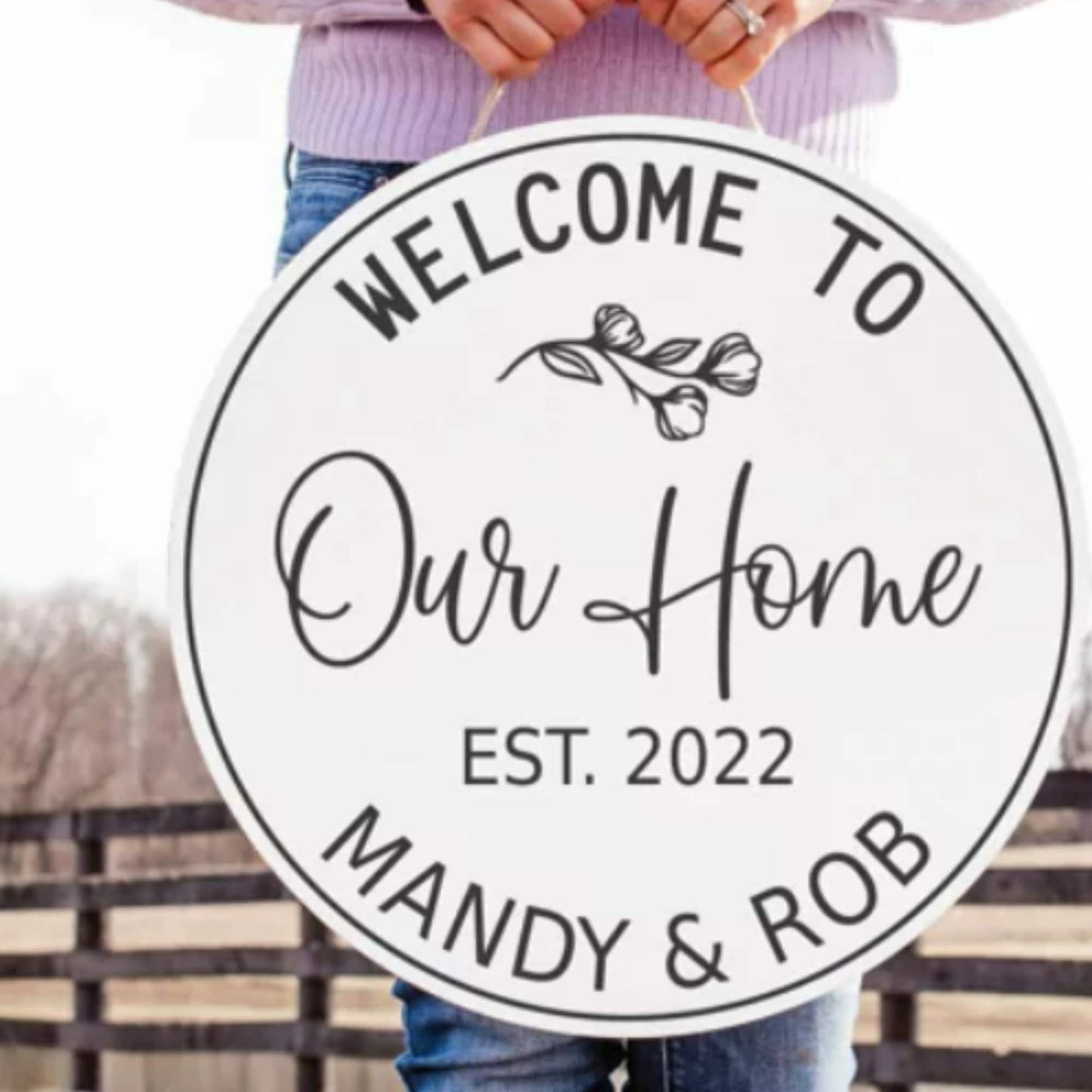 Personalized Last Name Sign for Weddings, Bridal Showers, and Anniversaries - Customized Wedding Gift, Established Sign and Wedding Décor