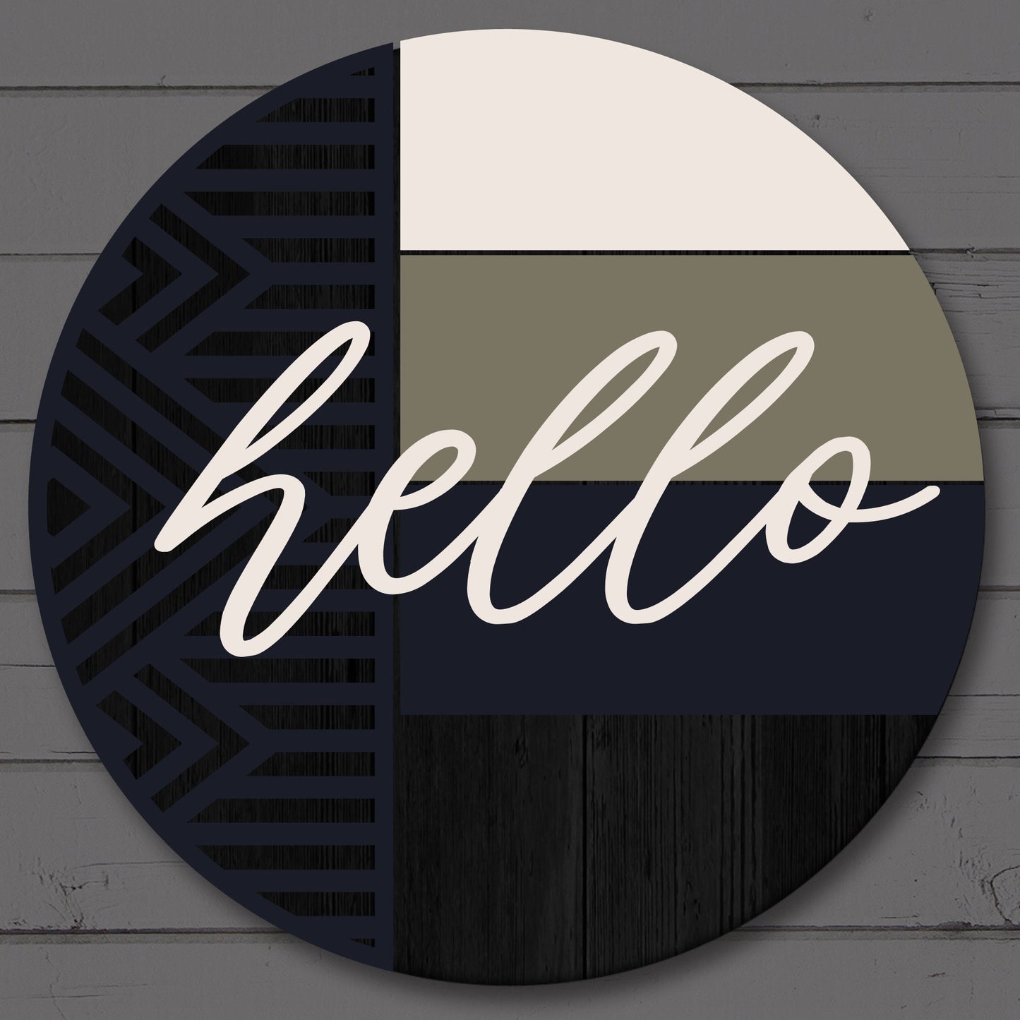 Boho Hello Front Door Decor, Welcome To Our Home Door Hanger, Handmade Home Decor, Housewarming Gift, Custom Door Sign
