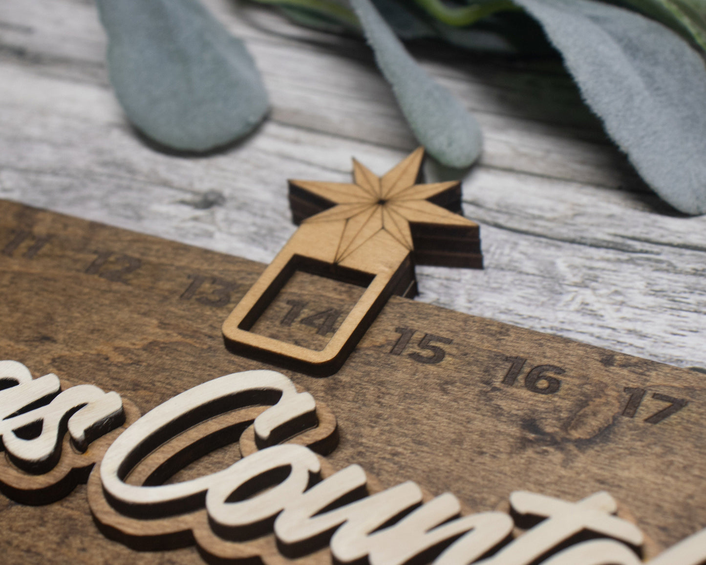 Christmas Countdown Nativity Scene with Movable Icon, Advent Calendar For Kids and Adults, Christian Advent Calendar, Family Calendar