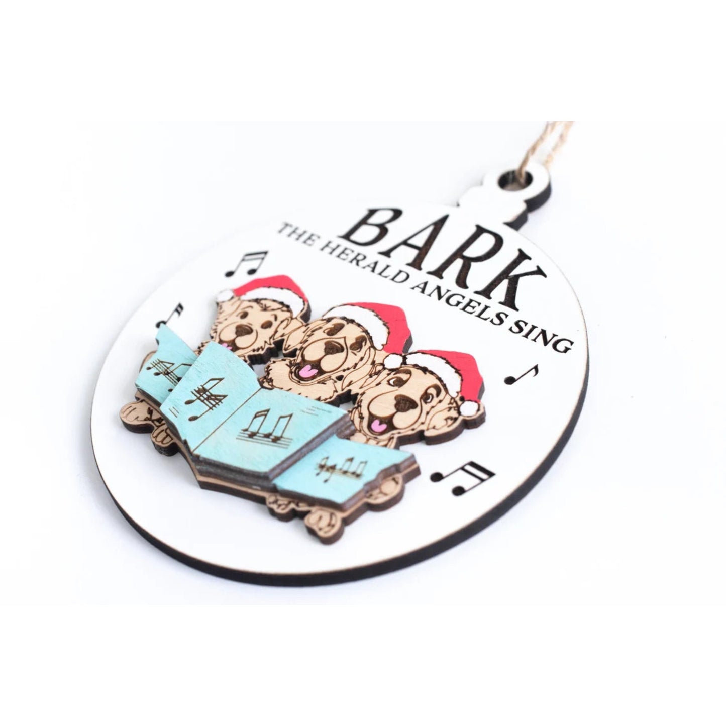 3D Funny Wooden Dog Meme Christmas Ornaments, Handmade Christmas Tree Dog Ornaments, Funny Unique Ornaments