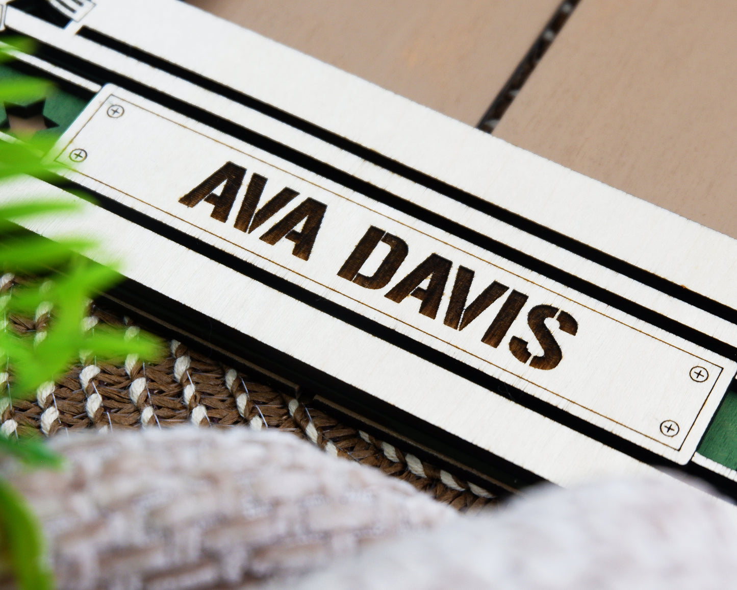 Personalized Military Photo Frame – Veteran & Armed Forces Custom Name Picture Frame | Laser Engraved Wood