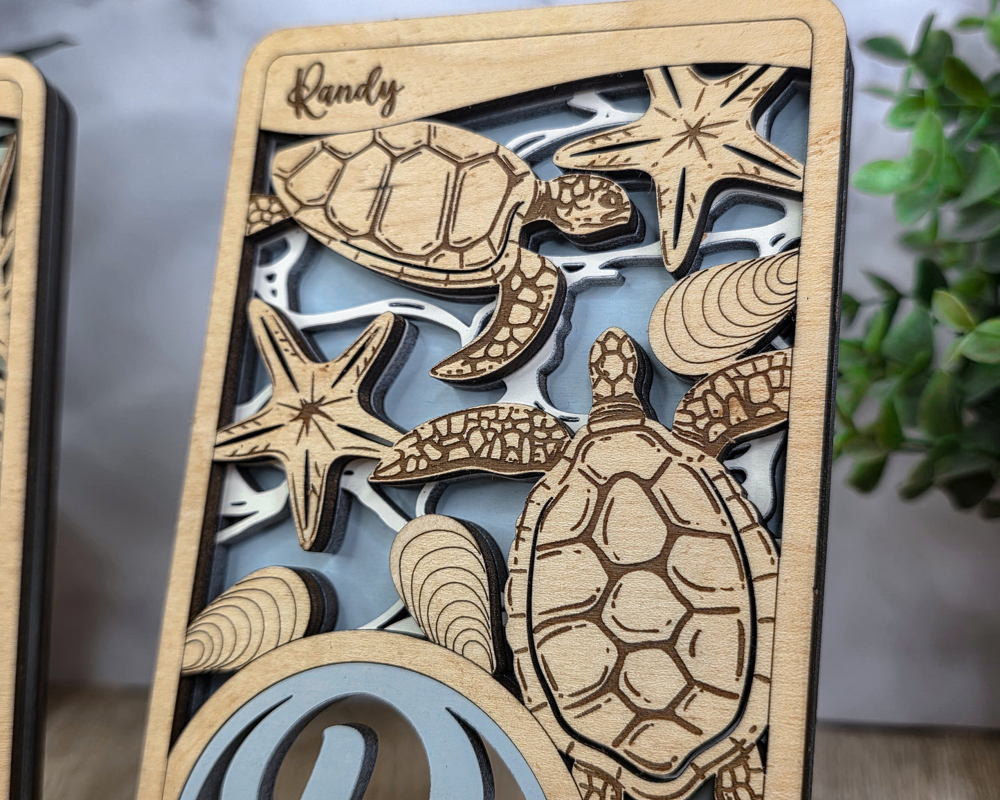 Personalized Laser-Cut Wooden Phone Stand