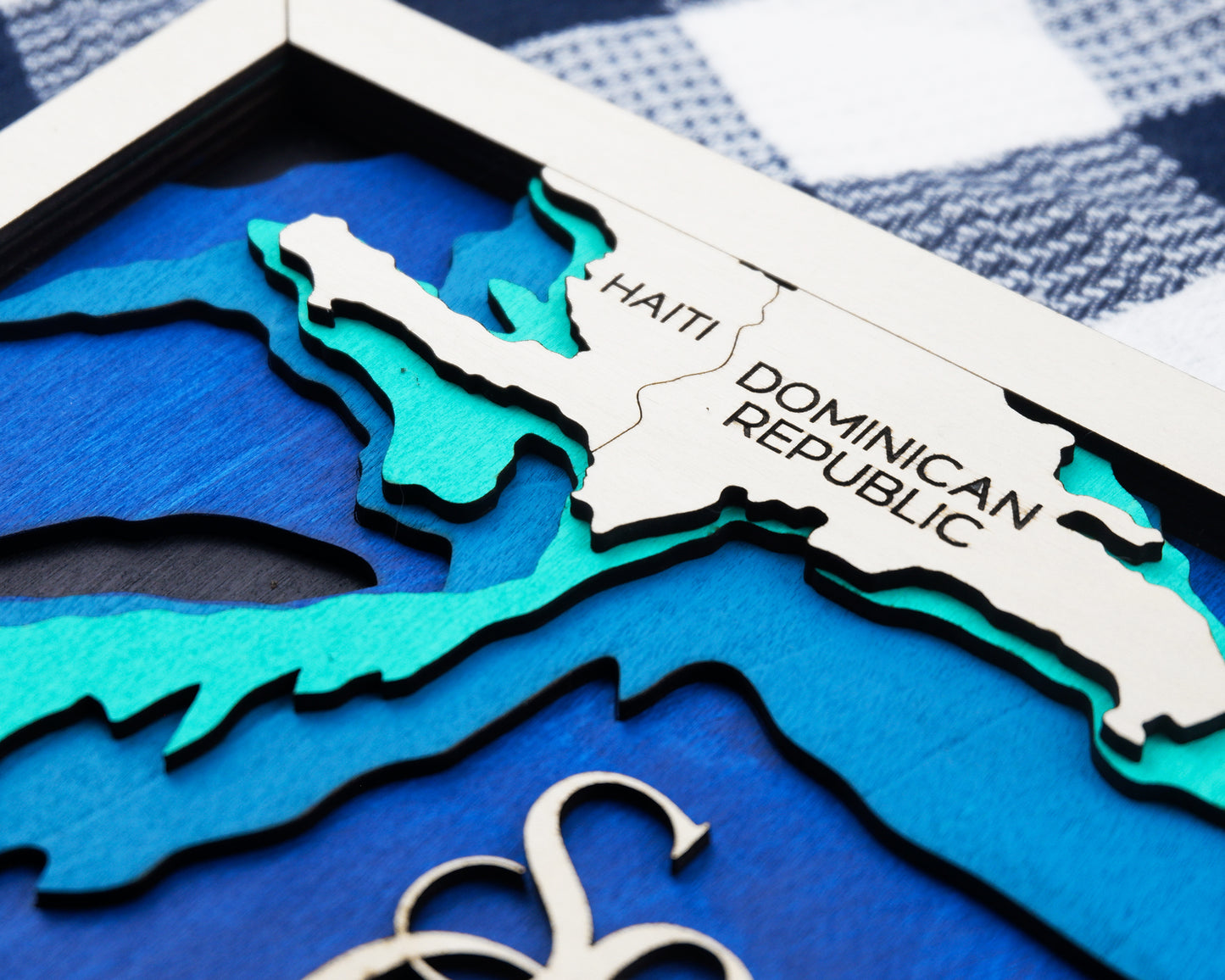 Personalized Southern Caribbean Cruise Map – Layered Wood Wall Art