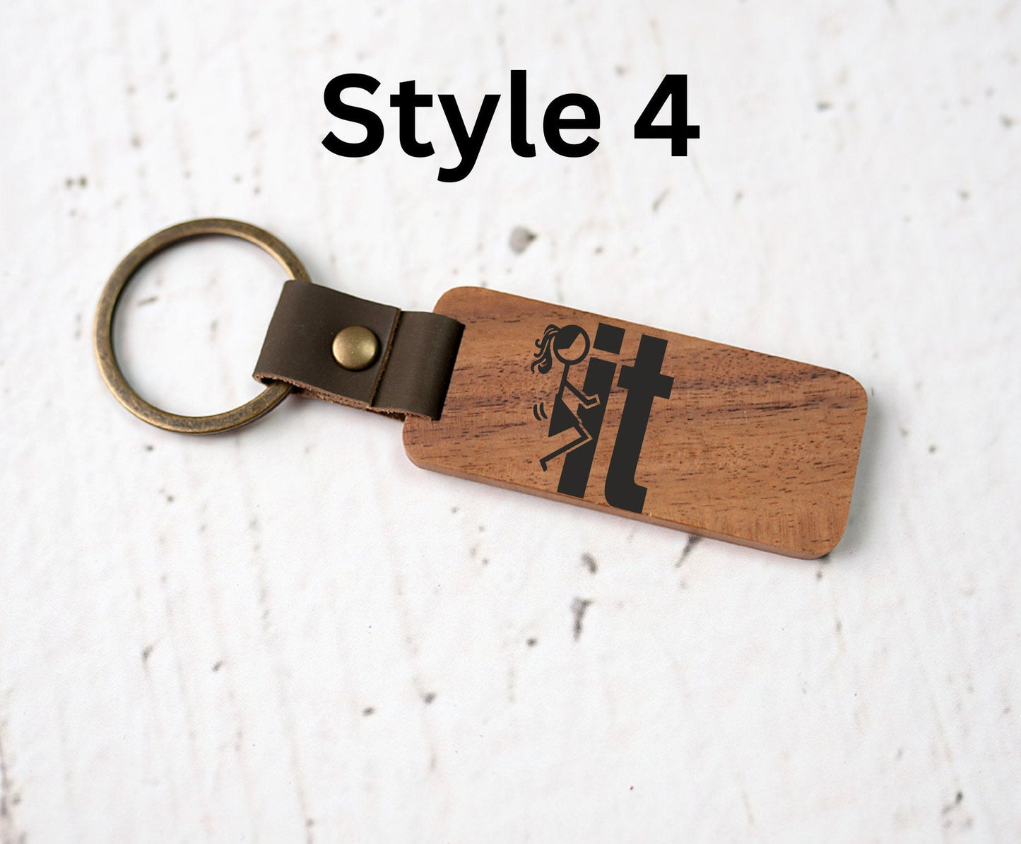 Funny Engraved Wooden Keychains, One Piece Car Keychains, Keychain For Men and Women, Father in Law Gift, Custom Wooden Keychains