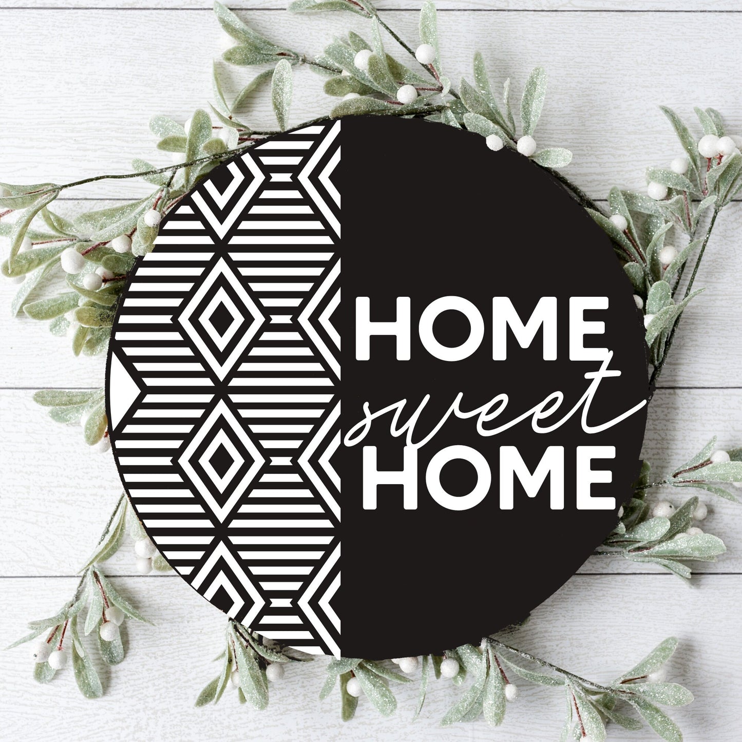Boho Home Sweet Home Front Door Decor, Welcome To Our Home Door Hanger, Handmade Home Decor, Housewarming Gift, Custom Door Sign